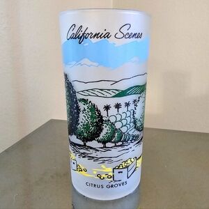 Vintage Libbey Collectible Glass - Citrus Groves "California Scenes" Series